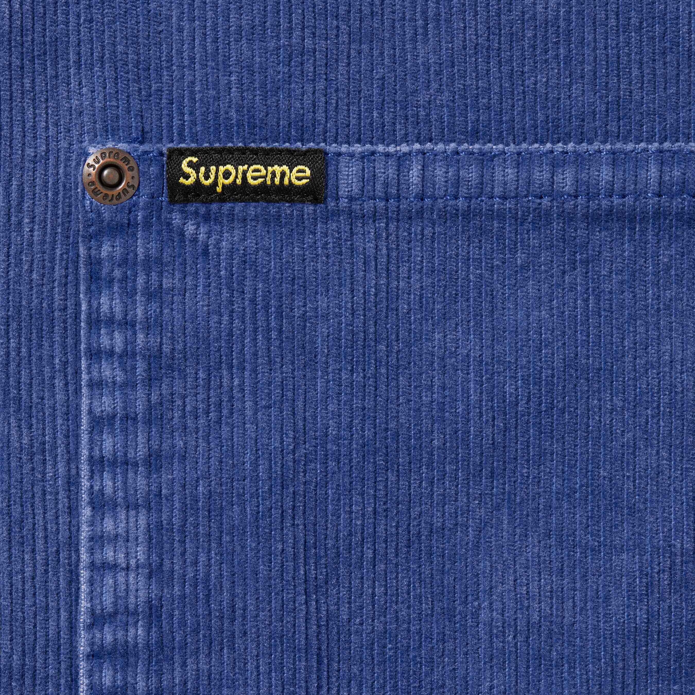 Washed Corduroy Zip Up Shirt view 5
